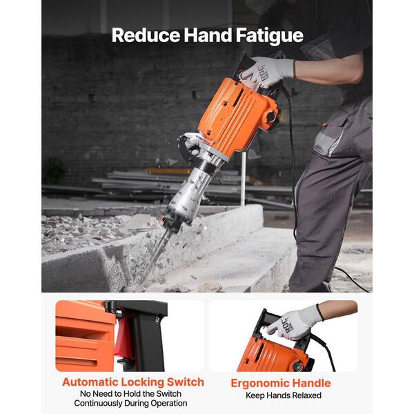 VEVOR Demolition Jack Hammer, 29.7 in. x 6.5 in. Demolition Hammer