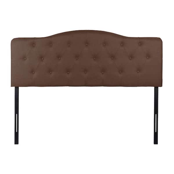 HOMESTOCK Espresso Headboard for Queen Size Bed, Upholstered Headboard