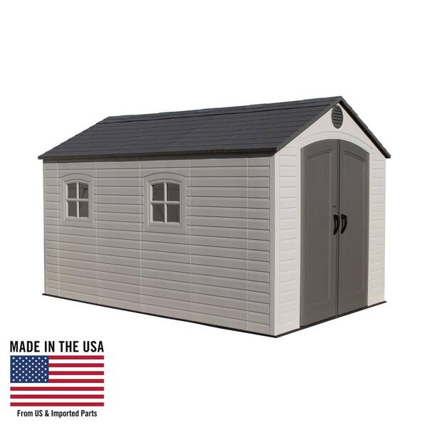 Lifetime 8 Ft X 12 5 Outdoor Storage Shed 6402 The Home Depot 8 Ft X 12 5 Outdoor Storage Shed, Home Depot Plastic Outdoor Storage Sheds