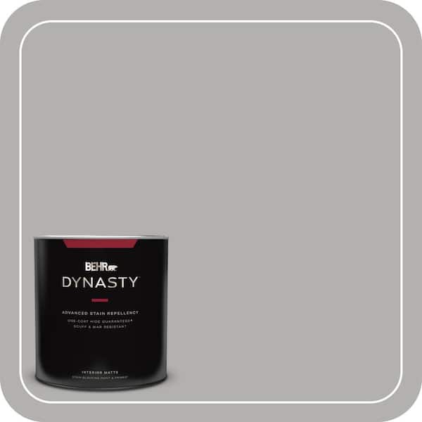 BEHR DYNASTY 1 qt. #BXC-25 Colonnade Gray Matte Interior Stain-Blocking Paint and Primer