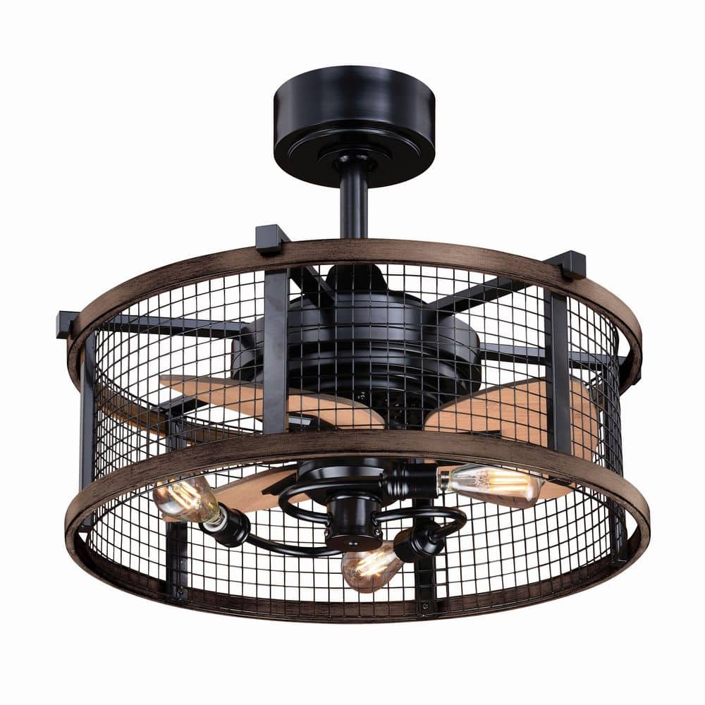 Humboldt 21 in. Oil Rubbed Bronze and Burnished Teak Downrod Mount Fandelier Ceiling Fan with LED Light Kit and Remote price history on PriceWatchPro