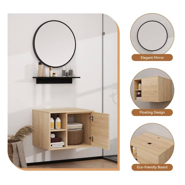 Puluomis 24 in. W x 19 in. D x 17 in. H Single Sink