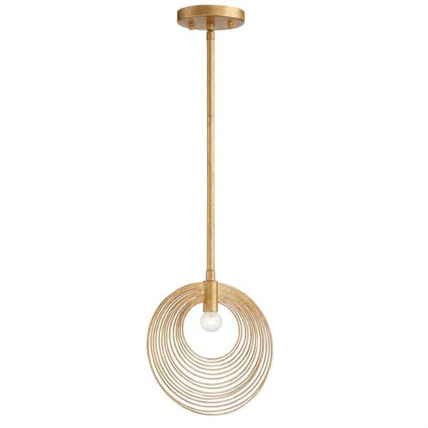 Crystorama Doral 1-Light Renaissance Gold Pendant