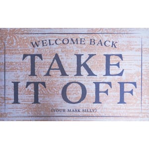 BENISSIMO Welcome Back Handwritten 20 in. x 31.5 in. Door Mat MM-20X32-HWRT  - The Home Depot