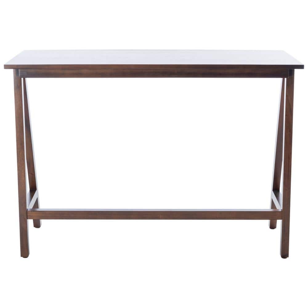Asymmetrical Black Walnut 46" Industrial Farmhouse Desk