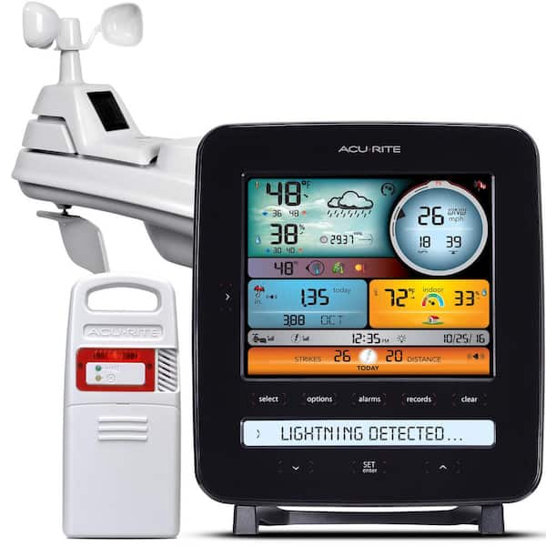 AcuRite Inside Outside Wireless Thermometer  LCD Home Digital Weather Station 