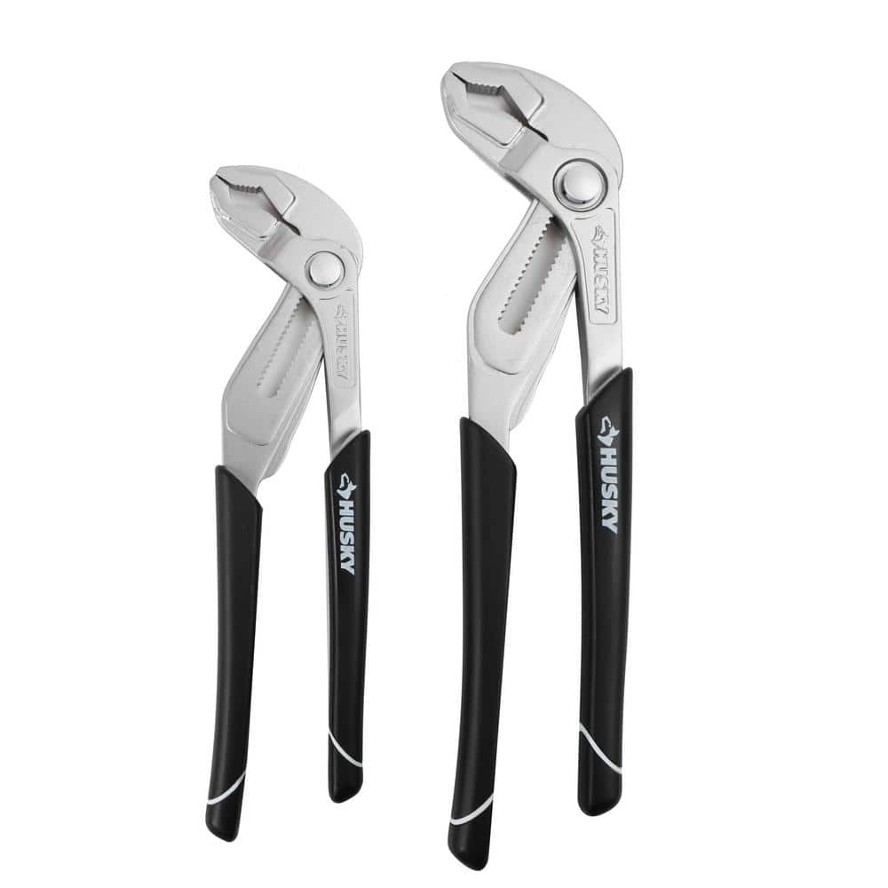 Husky Quick Adjusting Max Jaw Groove Joint Pliers (2Piece) 99867 The