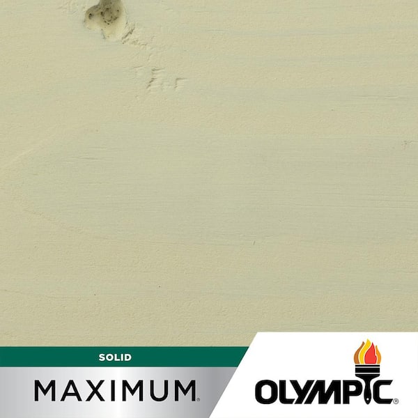 Olympic Maximum 1 gal. Mystic White Solid Color Exterior Stain and Sealant in One