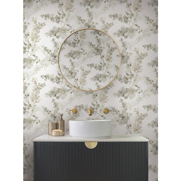 Blossom Fling Blonde Brown Wallpaper
