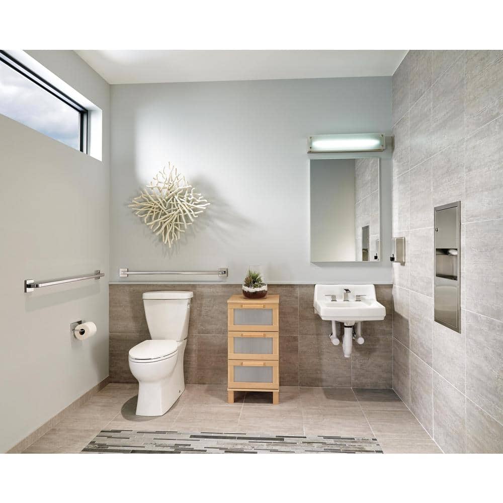 Chrome Modern Widespread Bathroom Faucet with Metal Handles