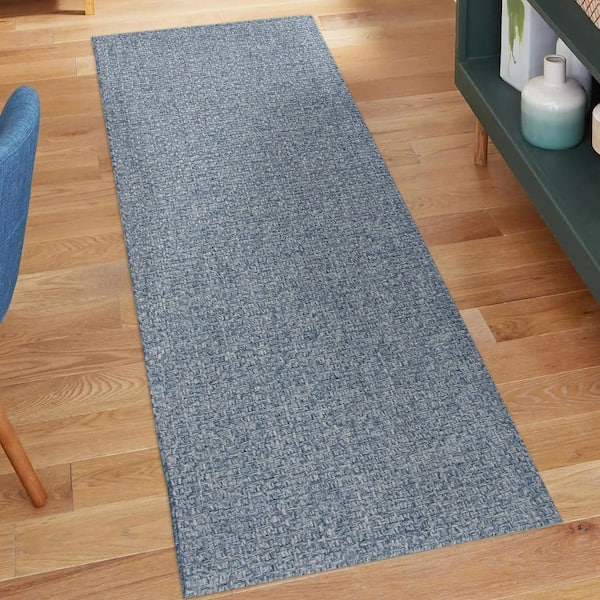 Blocton 2 ft. x 7 ft. Blue Runner Rug