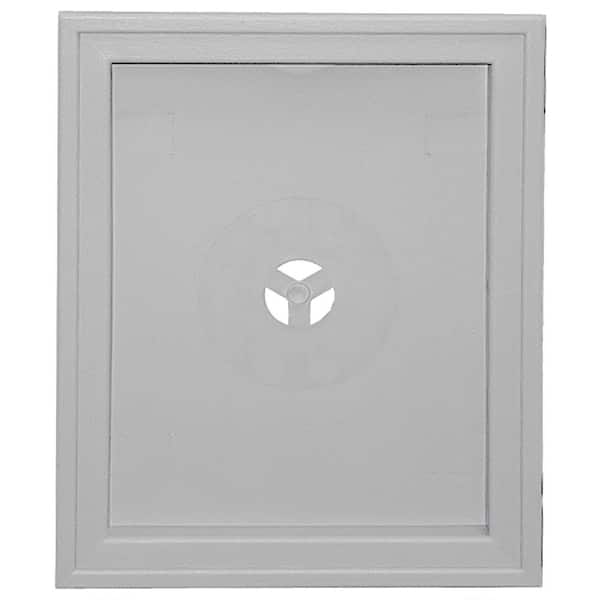 Builders Edge 6.75 in. x 8.75 in. #016 Gray Large Recessed Universal Mounting Block