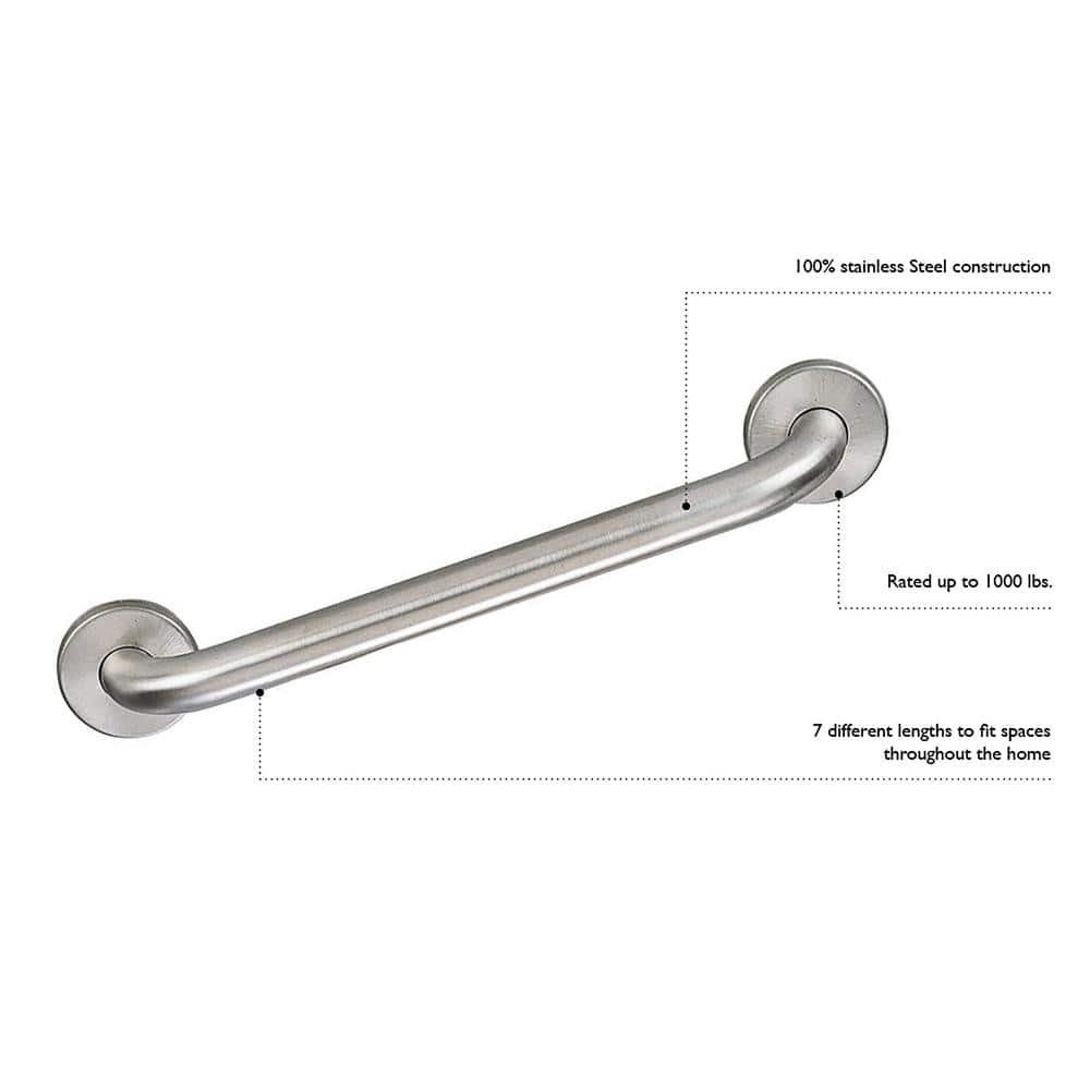 18-Inch Stainless Steel Safety Grab Bar