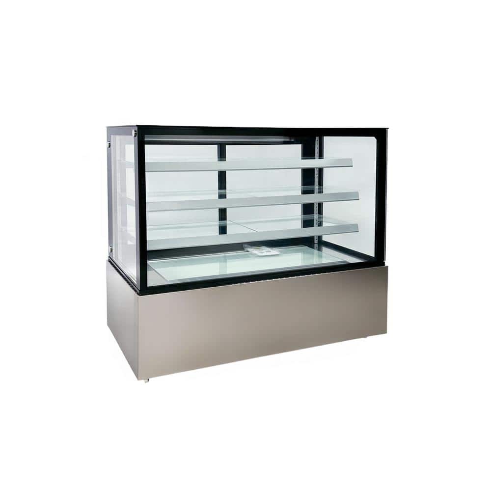61 in. 23.6 Cu. Ft. Refrigerated Bakery Refrigerator Case 3 Shelf NSF EW670