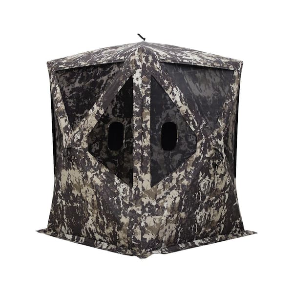 Barronett Blinds Big Mike Portable 2-Person Camouflage Pop Up Hunting Ground Blind
