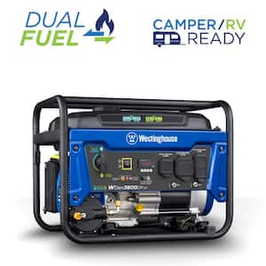 4,650/3,600-Watt Dual Fuel Gas and Propane Powered Portable Generator with Recoil Start