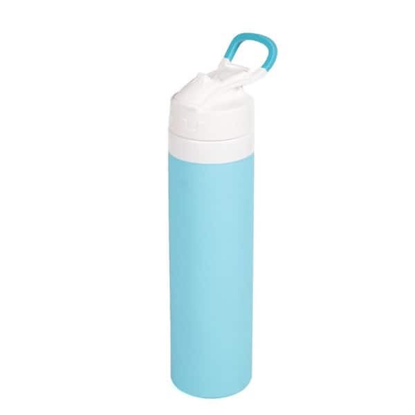 20 fl. oz. Blue Silicone Water Bottle