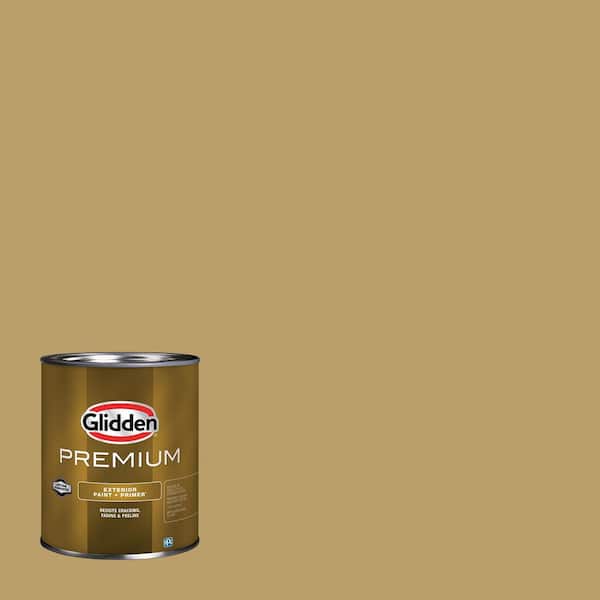 Glidden Premium 1 qt. Buffalo Hide PPG1105-6 Satin Exterior Latex Paint