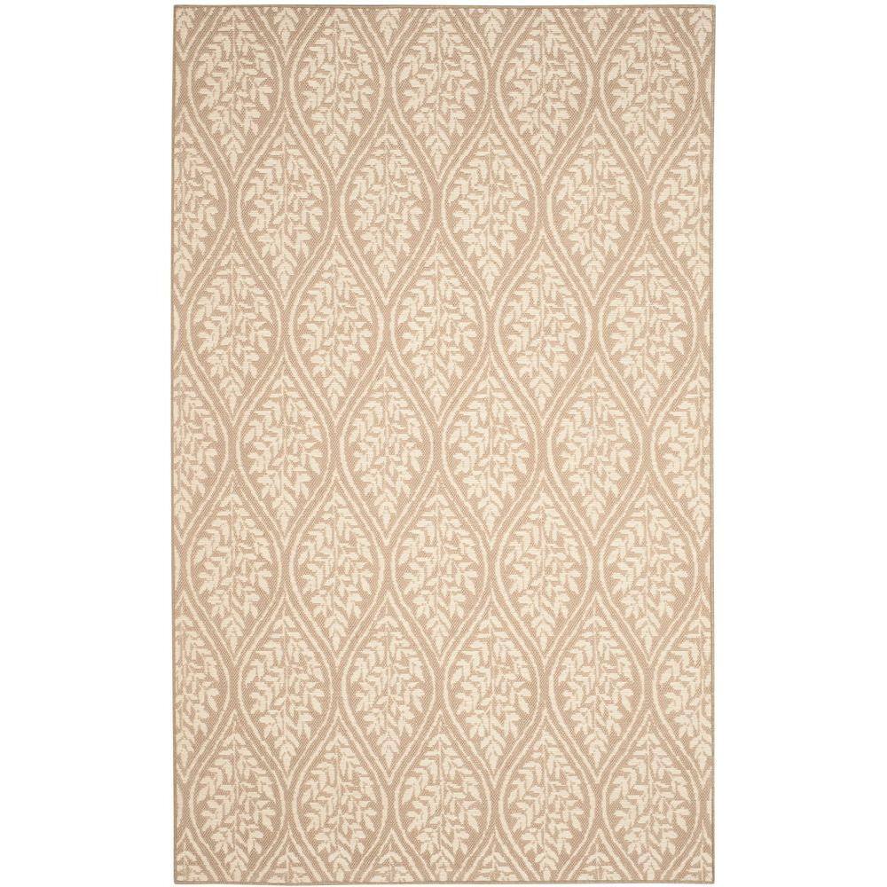 Palm Beach 4' x 6' Sand and Natural Geometric Area Rug