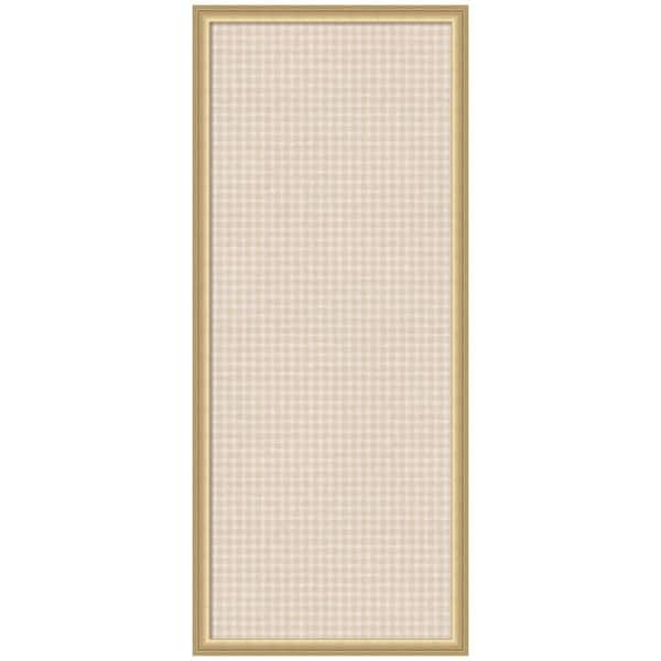 Florence 42 in. x 18 in. Gold Plastic Framed Memo Board