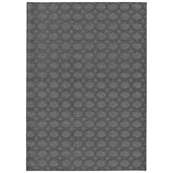 Garland Rug Garden Trellis Heather Gray 5 ft. x 7 ft. Indoor/Outdoor Area Rug