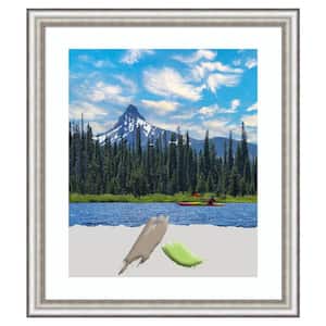 Salon Silver Narrow Picture Frame Opening Size 20 x 24 in. (Matted To 16 x 20 in.)