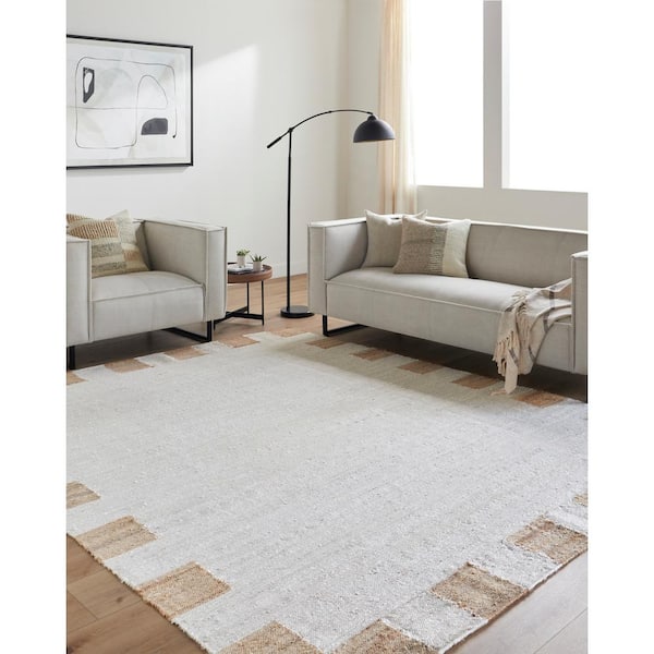 Diane Beige/Medium Brown 9 ft. x 12 ft. Cottage Indoor Area Rug