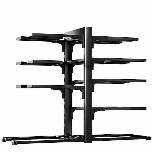 8-Tier Heavy Duty Pots and Pans Organizer Rack for Cabinet, Adjustable, 120 lb Capacity, 15.83 in Height