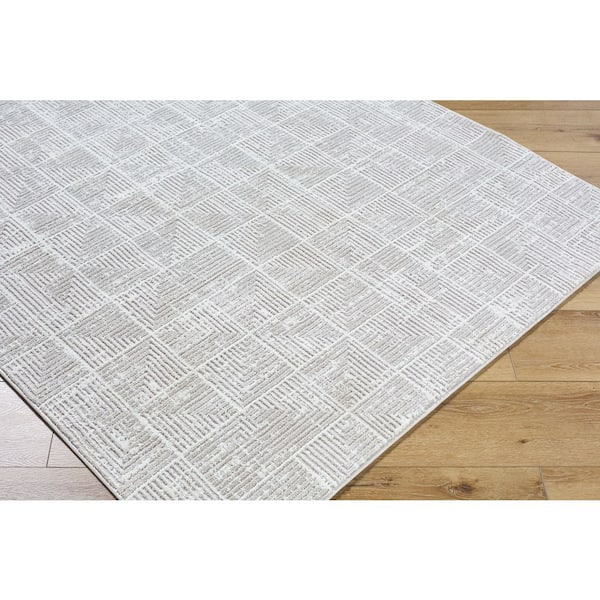 Nesta NST-2302 7 ft. x 10 ft. Beige Machine Woven Area Rug