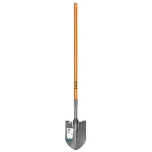 47 in. Wood Handle Carbon Steel Digging Shovel