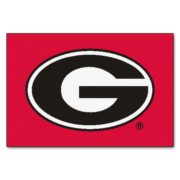 FANMATS NCAA University of Georgia Red 19 in. x 30 in. Indoor Starter Mat Accent Rug