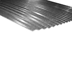 Metal Sales 12 Ft. X 2-1/2 In. Corrugated Steel Roof Panel In Galvalume ...