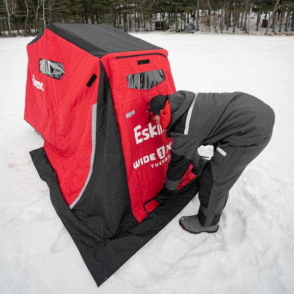 Eskimo Wide 1 XR Thermal, Sled Shelter, Insulated, Red/Black, 1-Person  42350 - The Home Depot