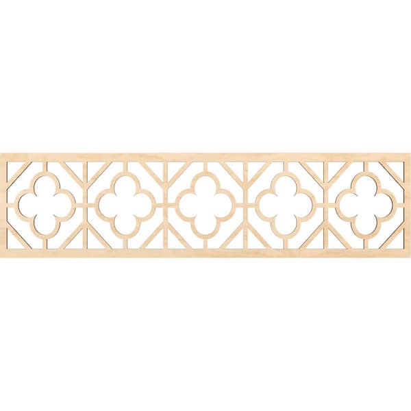 Ekena Millwork Hazelton Fretwork 0.25 in. D x 47 in. W x 12 in. L Birch Wood Panel Moulding