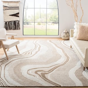 Fifth Avenue Beige/Ivory 11 ft. x 15 ft. Gradient Abstract Area Rug
