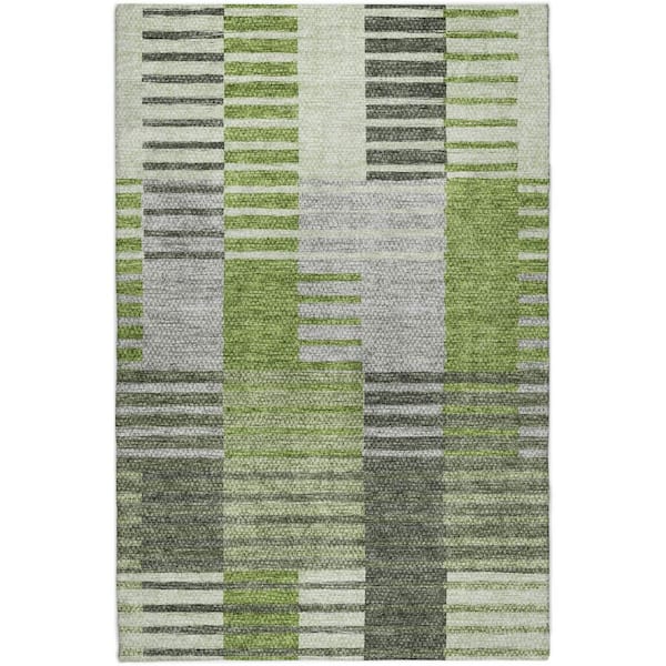 Dream Shag Premium Machine Washable Abstract ADS687 Blue 9 ft. x 12 ft. Area Rug