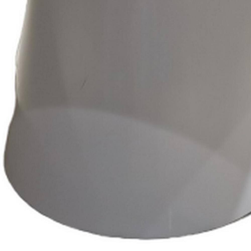 Nasa 36 Inch White Lacquer Round Extendable Dining Table