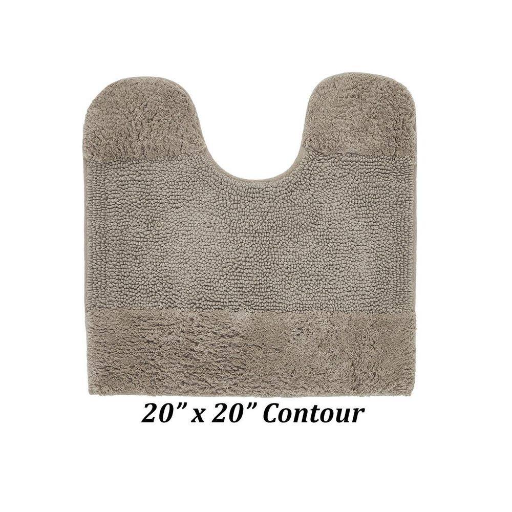 Granada Beige Cotton Tufted Non-Slip Contour Bath Rug