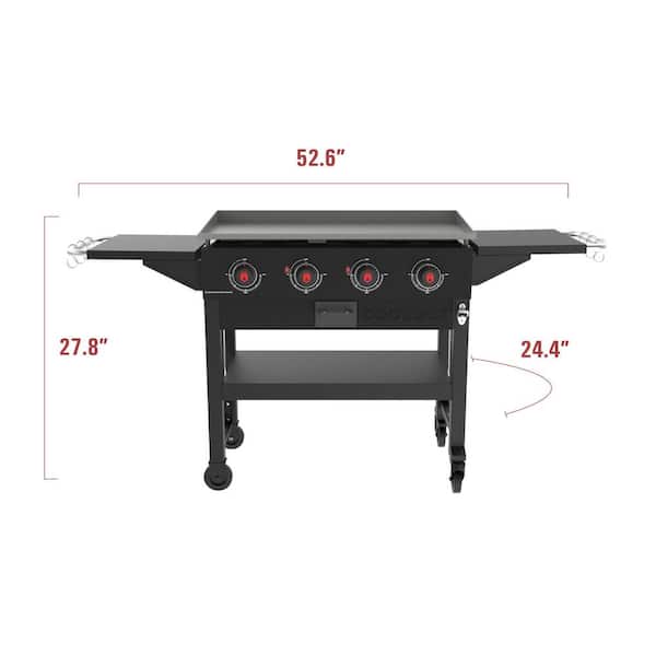 Coleman Cookout 4-Burner Propane Gas Griddle 36 in. Flat Top Grill