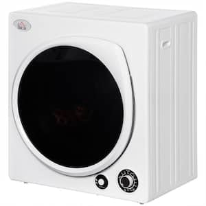 3.22 cu.ft. vented Front Load Portable Electric Dryer in White with 5-Drying Modes and Stainless Steel Tub for Apartment