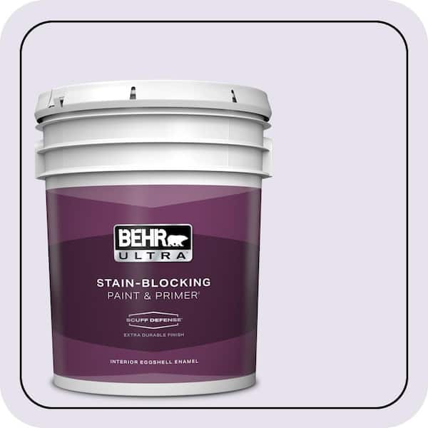 BEHR ULTRA 5 gal. #640A-1 Soft Iris Extra Durable Eggshell Enamel Interior Paint & Primer