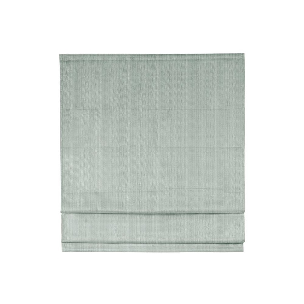 Madison Park Colm Green Cordless Basketweave Polyester 27 in. W x 64 in. L Room Darkening Roman Shade