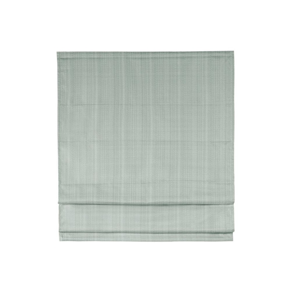 Madison Park Colm Green Cordless Basketweave Polyester Room Darkening Roman Shade 31 in. W x 64 in. L