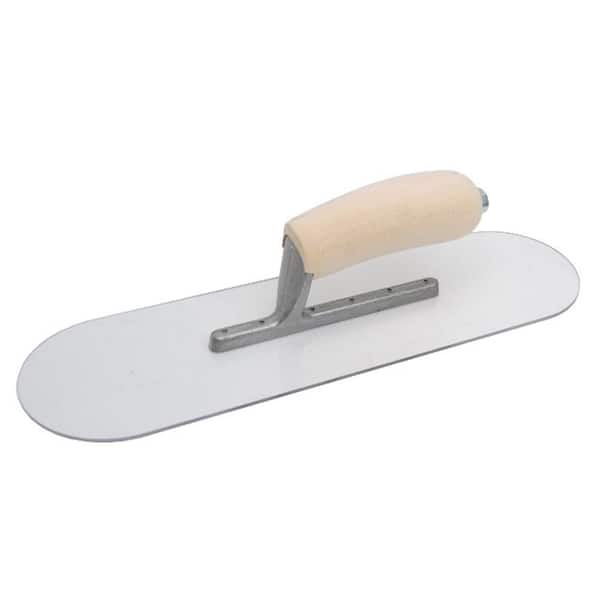 MARSHALLTOWN 14 in. x 4 in. Plastic Pool Trowel - Wood Handle