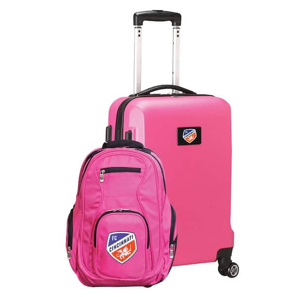Mojo FC Cincinnati 21 in. Deluxe 2-Piece Backpack and Carry-on Set- Pink