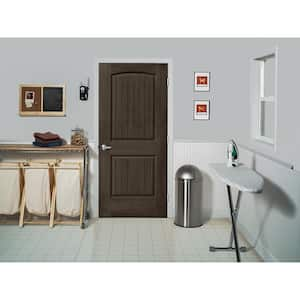 30 in. x 80 in. Santa Fe Espresso Stain Left-Hand Molded Composite Single Prehung Interior Door