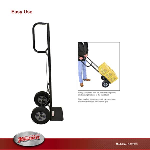 Milwaukee Hand Trucks Carretillas de mano resistentes con mango traser –  Segomo Tools