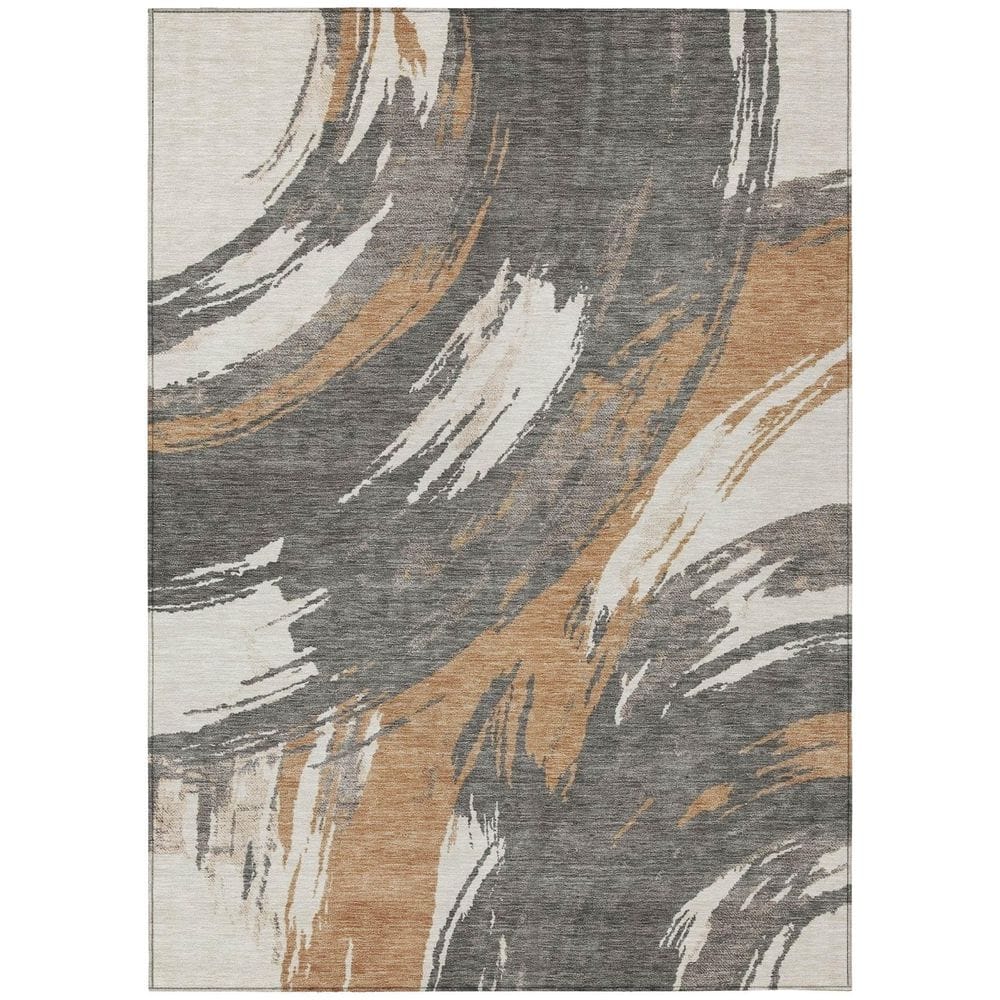 Chantille Machine Washable Indoor/Outdoor Abstract ACN2957 Brown 5 ft. x 7 ft. 6 in. Area Rug price history on PriceWatchPro