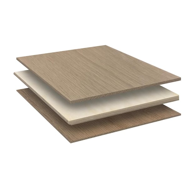 Beasley Unfinished 1/2 in. x 5-3/8 in. Engineered White Oak Hardwood Flooring (35.1 sq. ft./ctn)