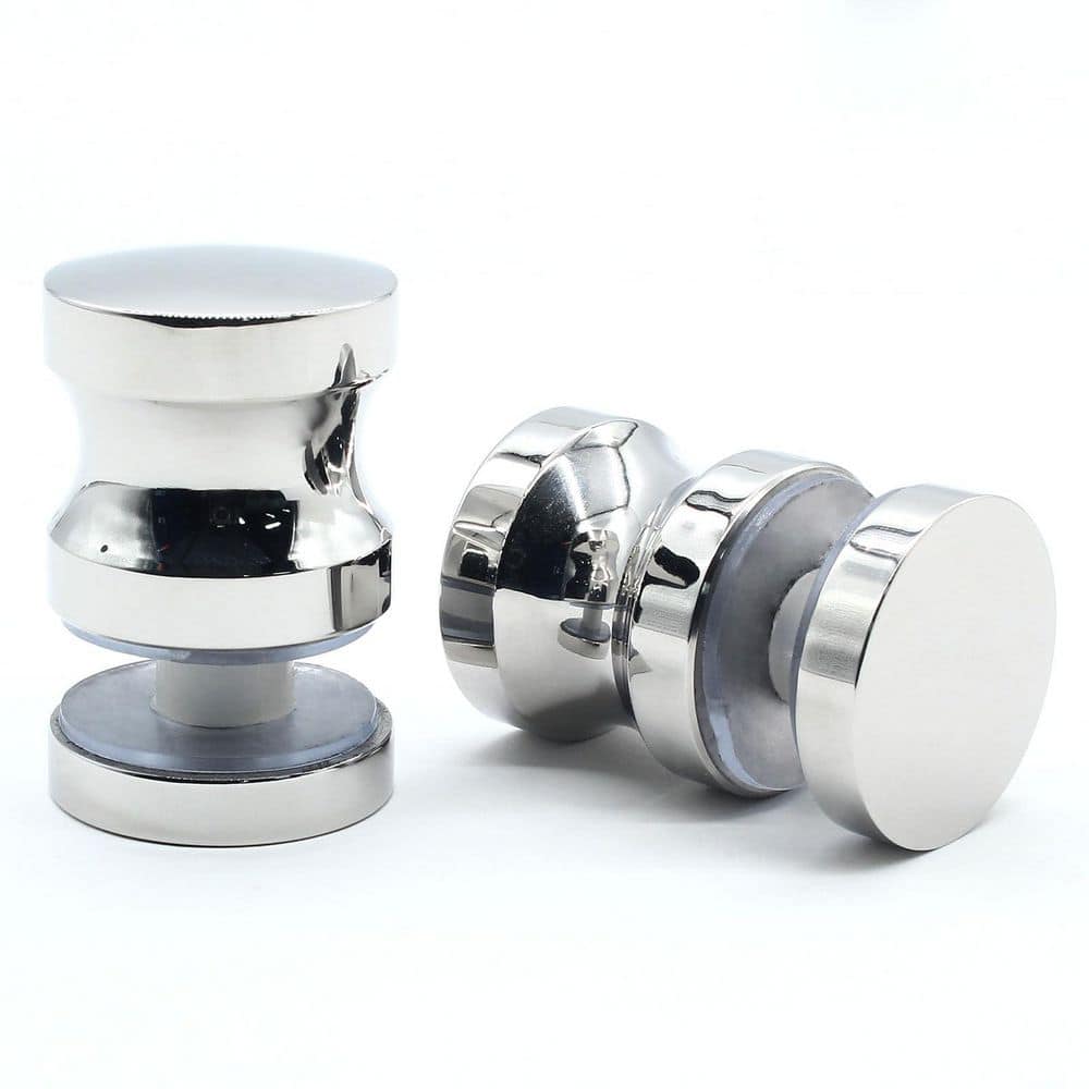 Shower Glass Door Handle, Set of 2 Stainless Steel One-Sided Pull Knobs for Bathroom Glass Doors, Polished Chrome price history on PriceWatchPro